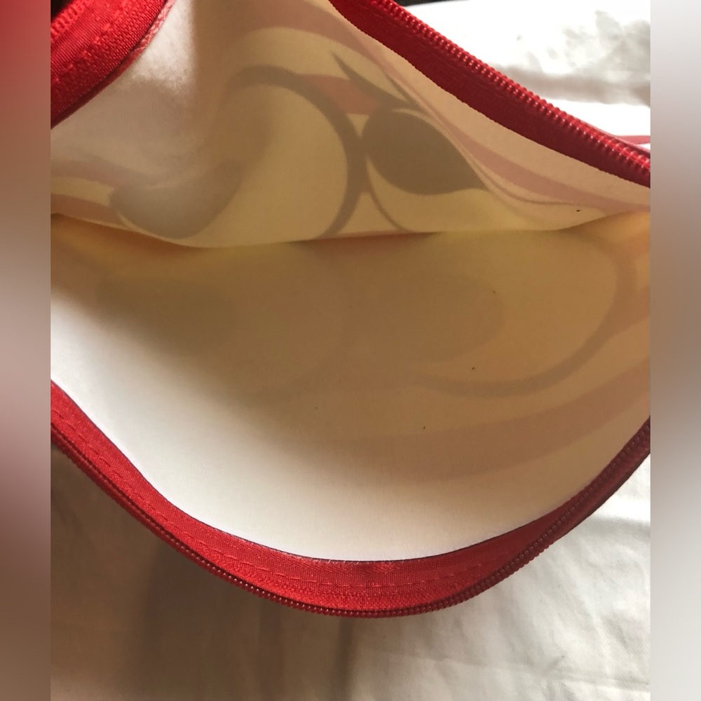 Marianne Kate Red and White striped Pouch - Picture 3 of 4